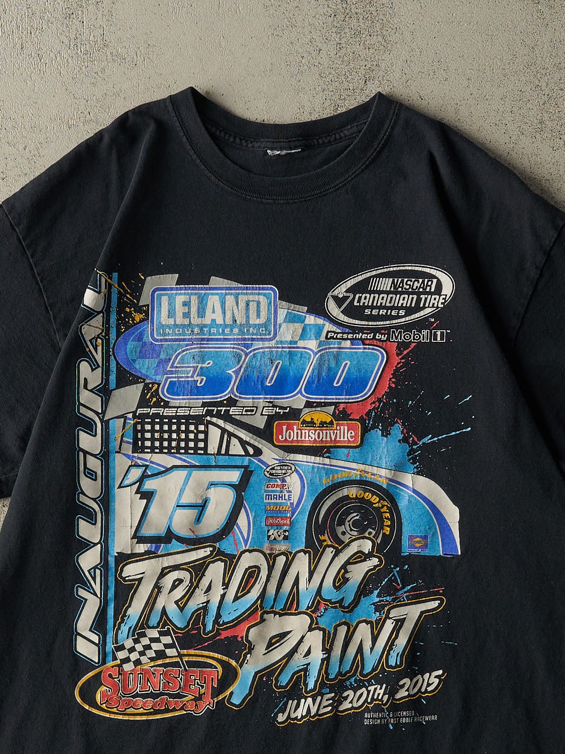 15' Black Nascar Canadian Tire Series Tee (L)