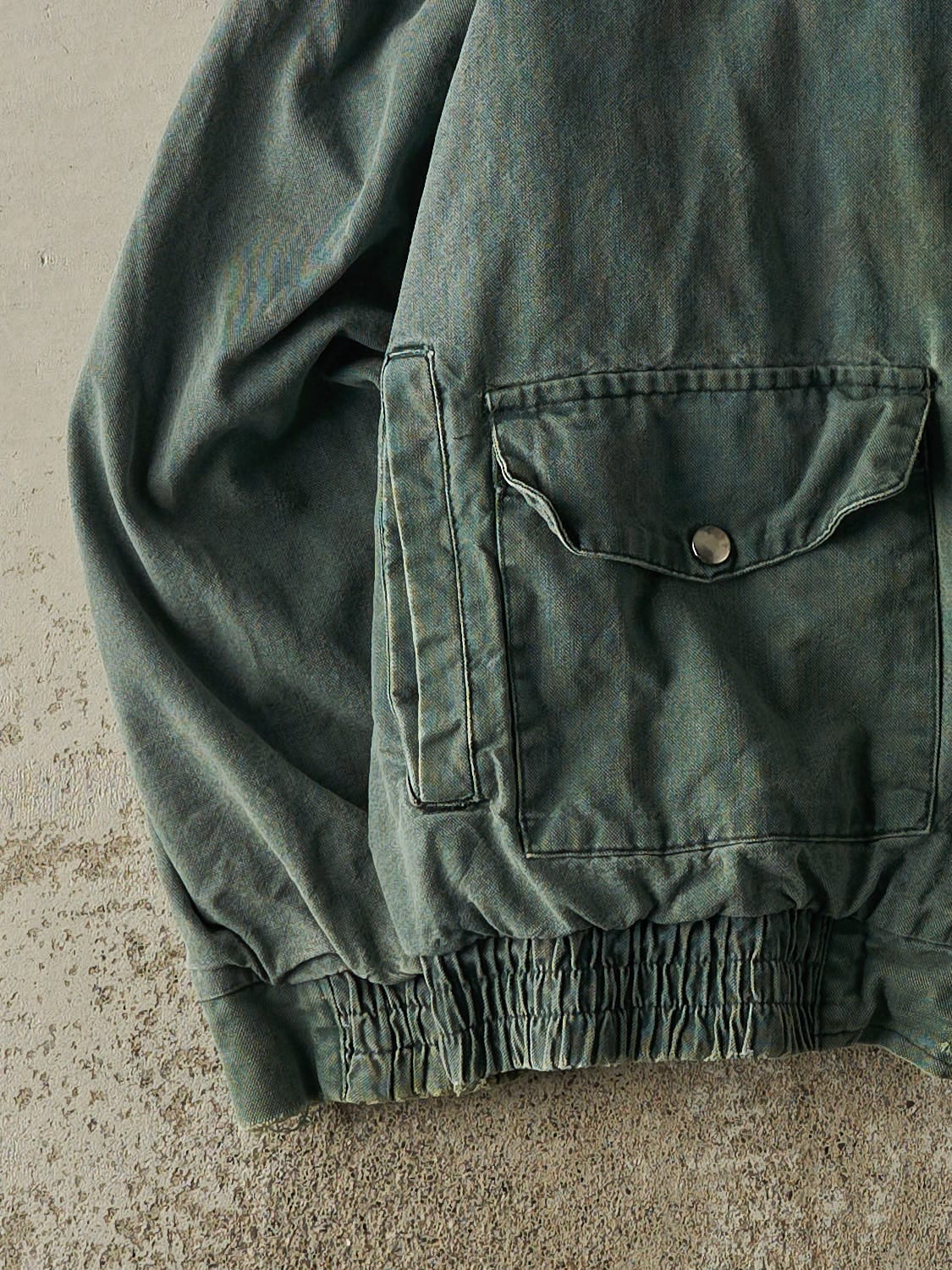 Vintage 80s Washed Green John Deere Embroidered Work Jacket (M/L)