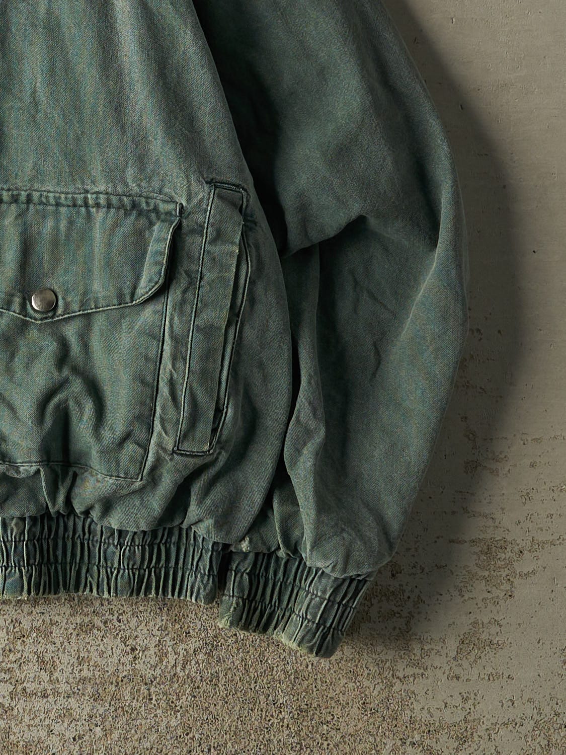 Vintage 80s Washed Green John Deere Embroidered Work Jacket (M/L)