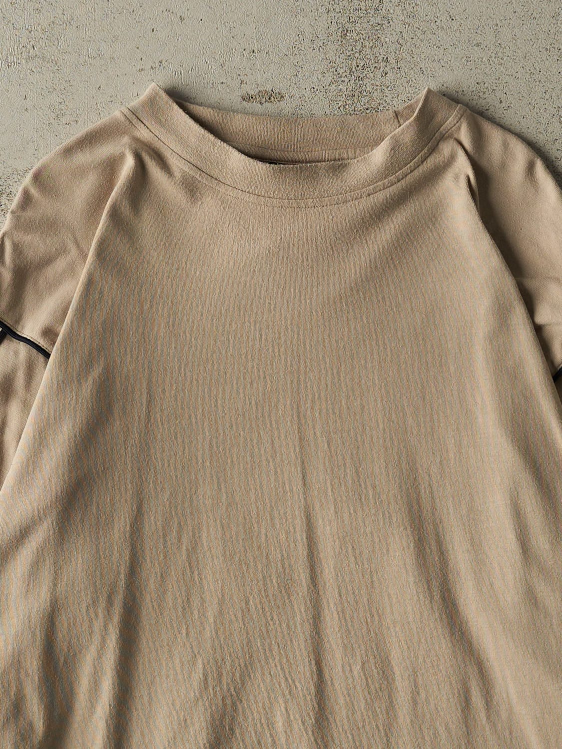 Vintage 90s Beige Kappa Embroidered Long Sleeve (XL/XXL)