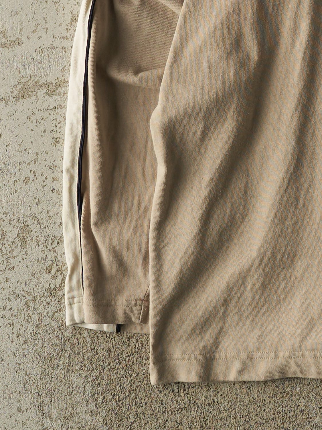 Vintage 90s Beige Kappa Embroidered Long Sleeve (XL/XXL)
