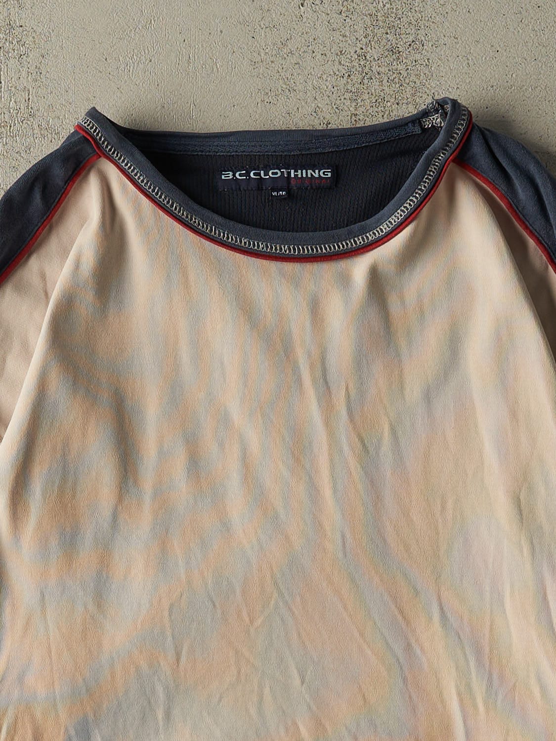 Vintage 90s Beige BC Clothing Long Sleeve (XL)