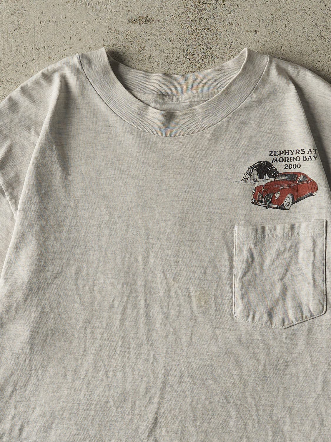 Vintage 00' Heather Grey Zephyrs Pocket Tee (M/L)