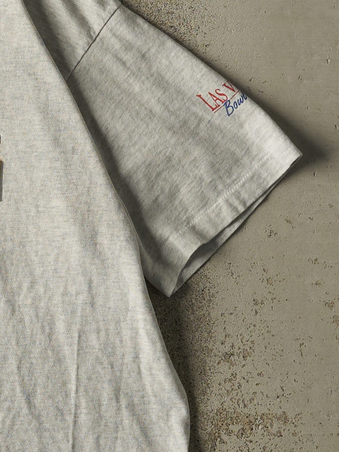 Vintage 96' Heather Grey University of Toledo Single Stitch Football Tee (M/L)