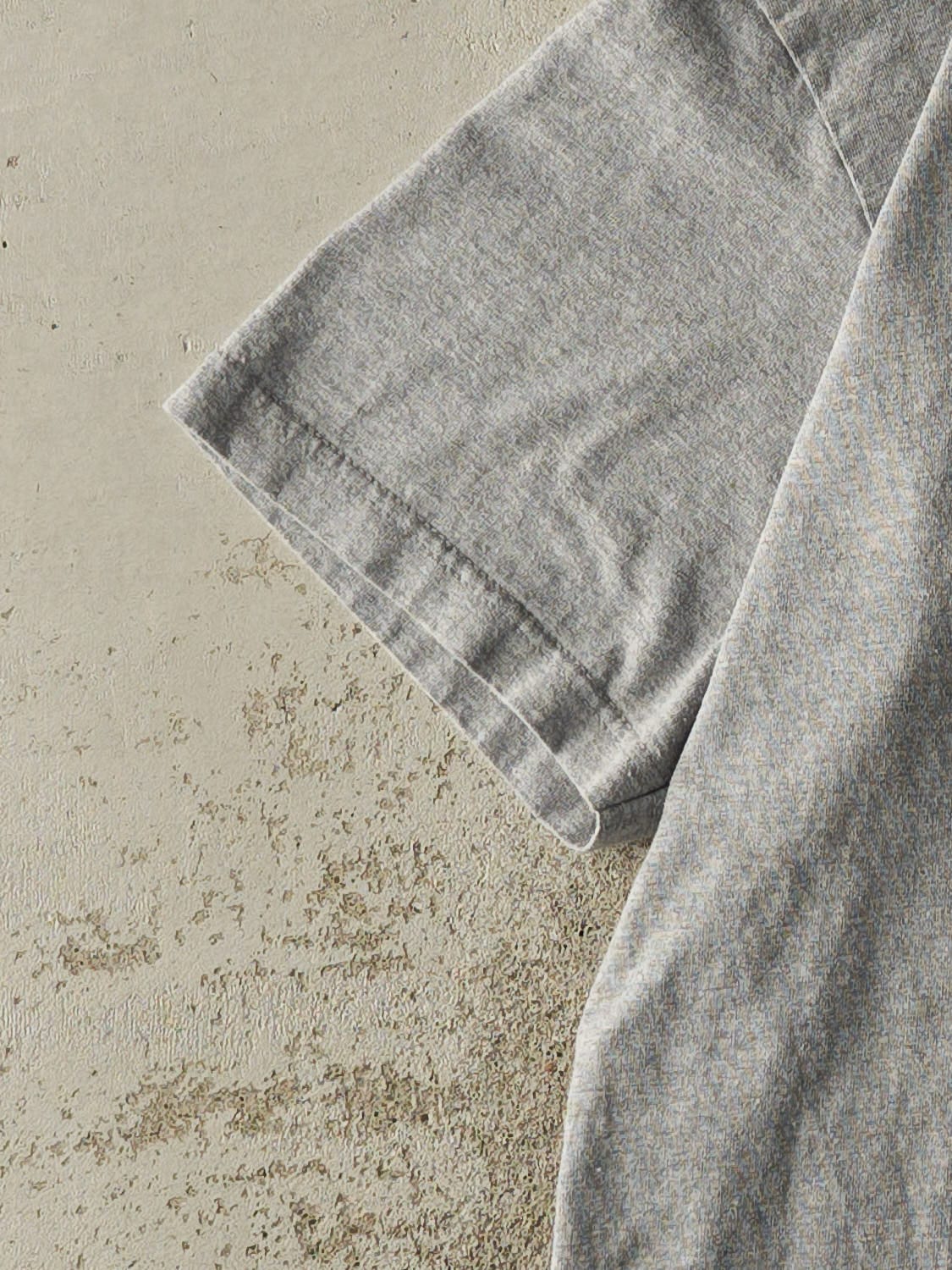 Vintage Y2K Grey Purdue University Tee (L/XL)