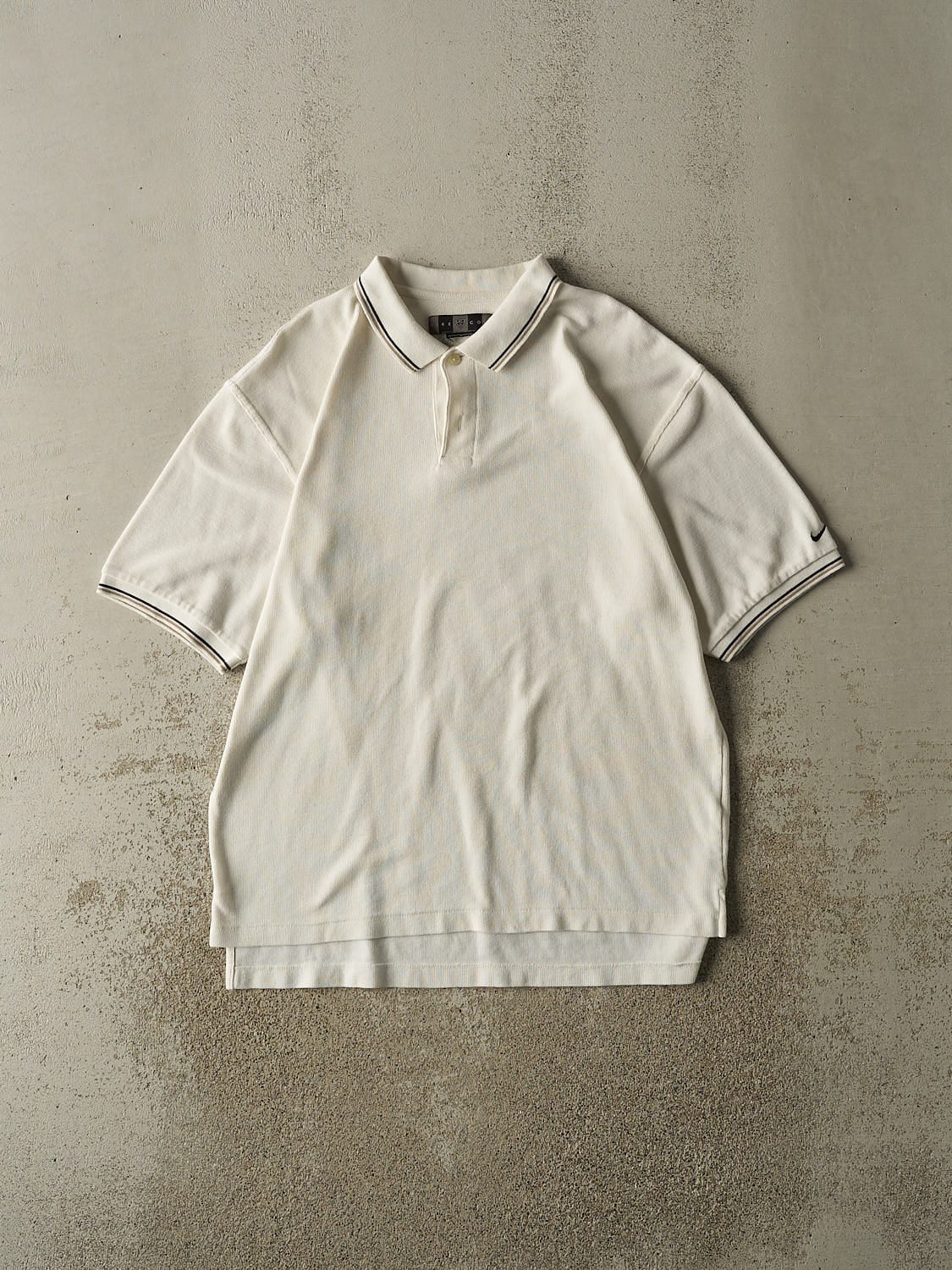 Vintage Y2K White Nike Golf Quarter Button Tee (L/XL)