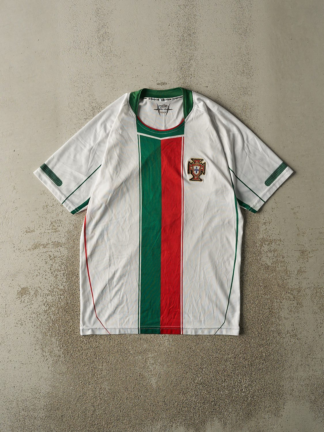 Vintage Y2K White Portugal Soccer Jersey (M/L)
