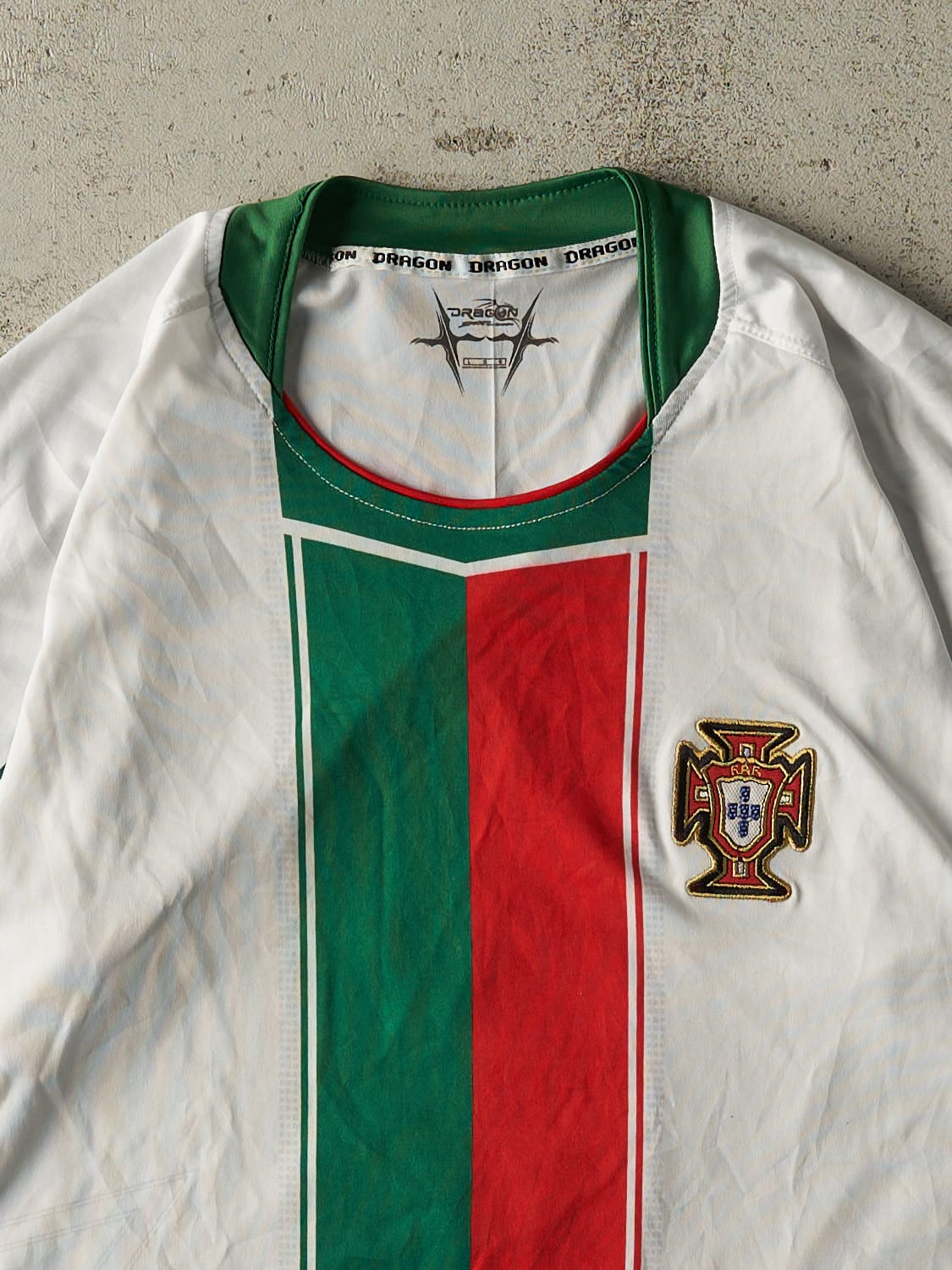 Vintage Y2K White Portugal Soccer Jersey (M/L)