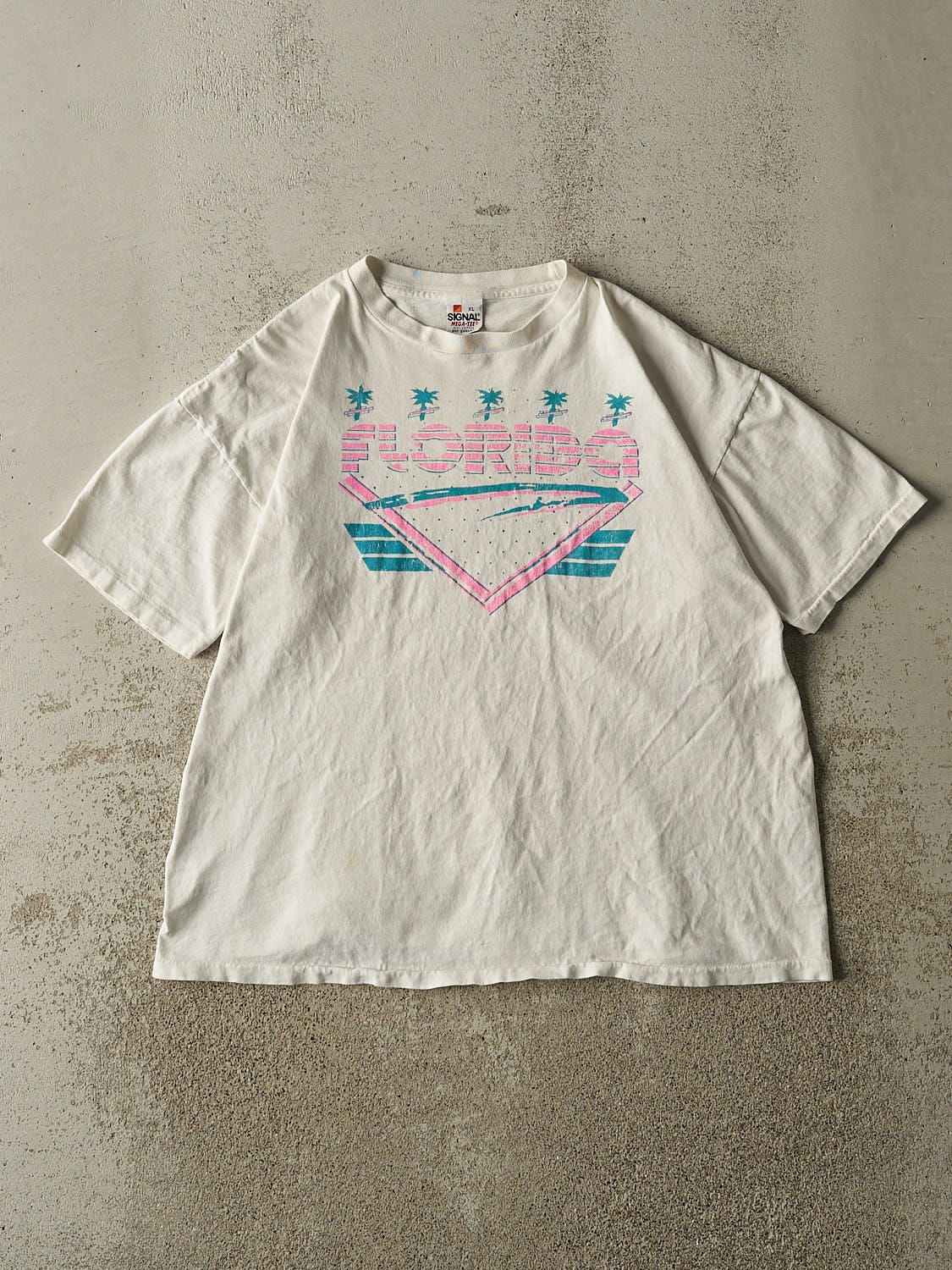 Vintage 80s White Florida Single Stitch Tee (M/L)