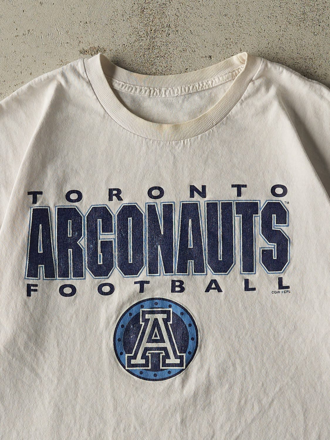 Vintage 90s White Toronto Argonauts Tee (L)