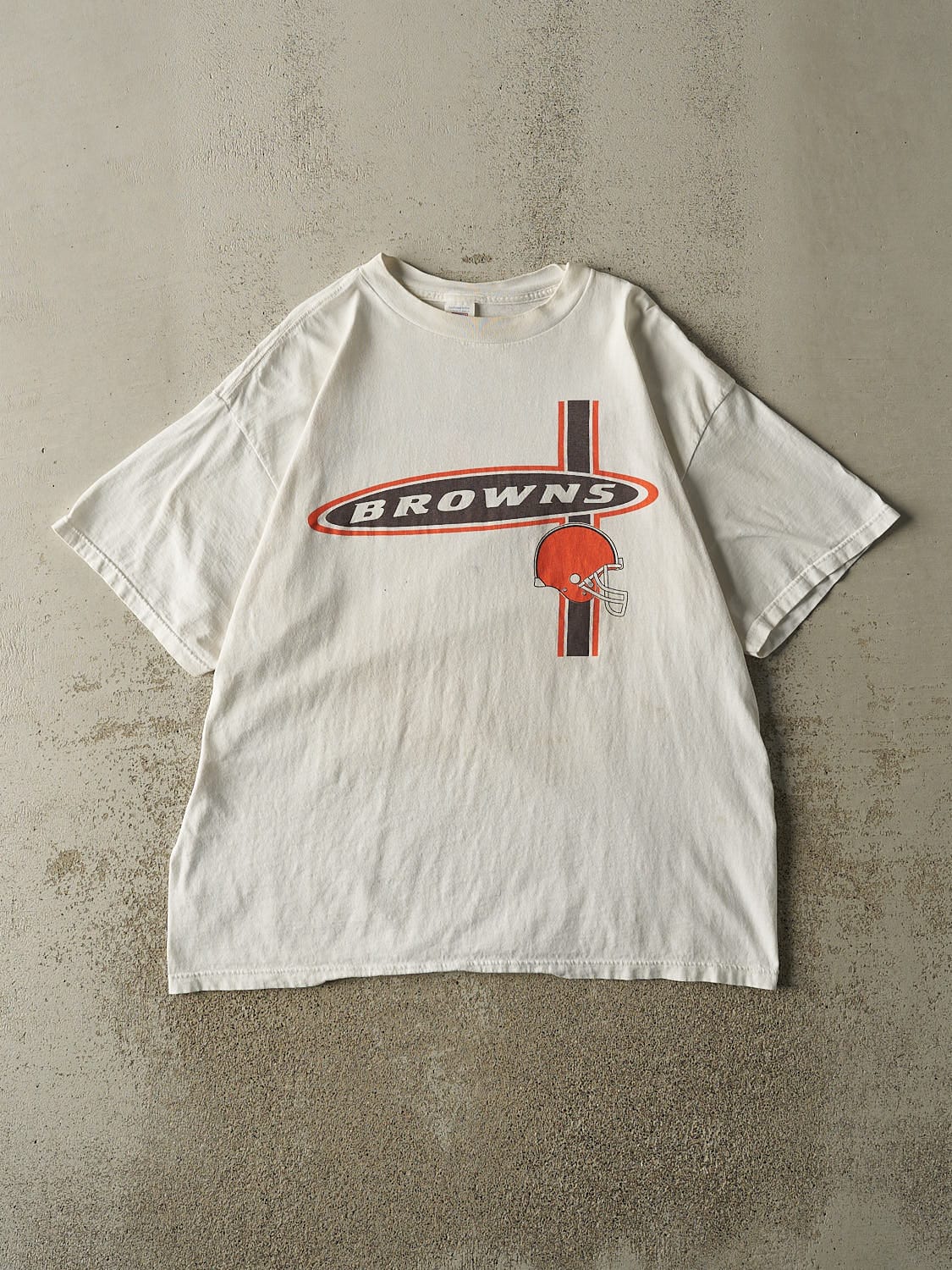 Vintage 90s White Cleveland Browns Tee (XL)