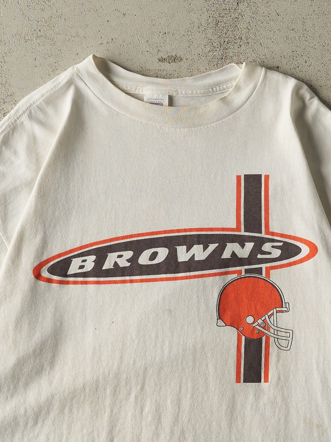 Vintage 90s White Cleveland Browns Tee (XL)