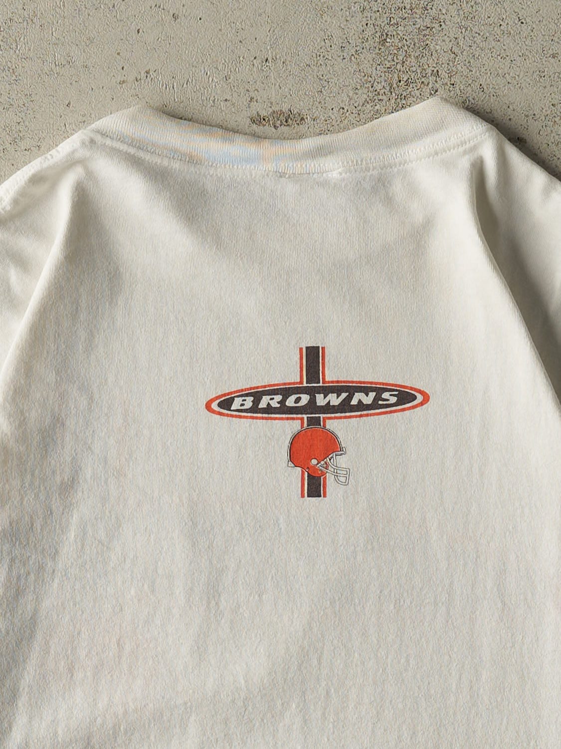 Vintage 90s White Cleveland Browns Tee (XL)