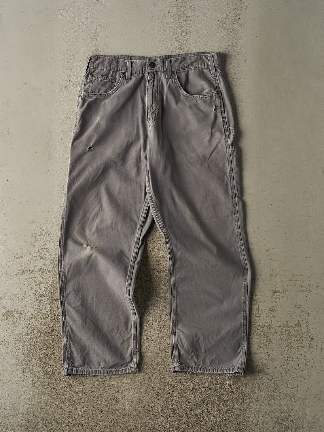 Vintage 90s Grey Carhartt Carpenter Pants (33x30)