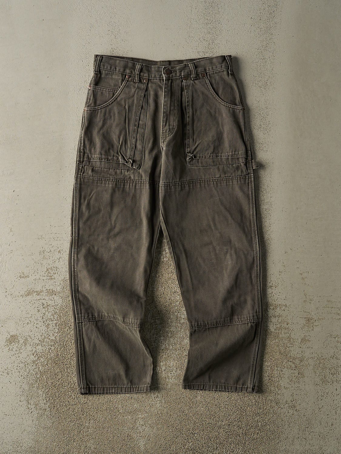 Vintage Y2K Green Dickies Double Knee L Pocket Carpenter Pants (31x28.5)