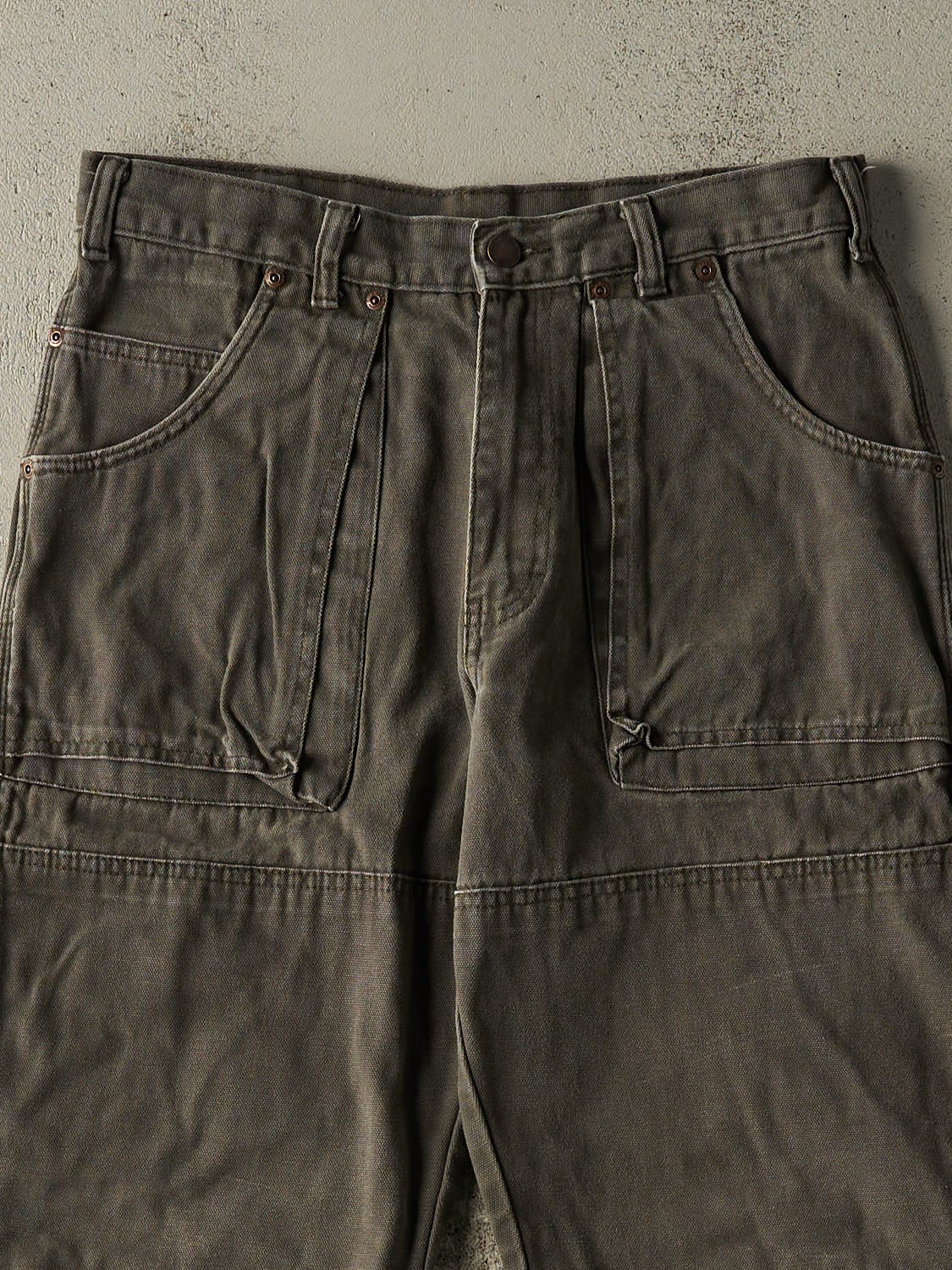 Vintage Y2K Green Dickies Double Knee L Pocket Carpenter Pants (31x28.5)