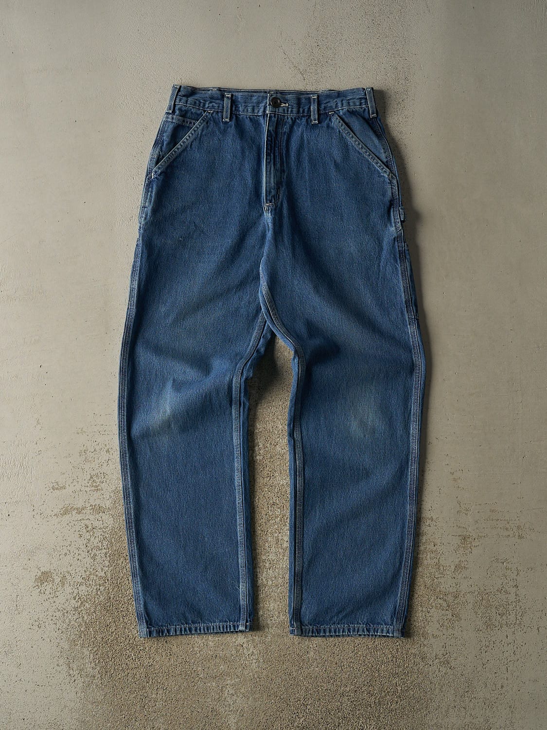 Vintage 90s Mid Wash Carhartt Carpenter Jeans (33x33)