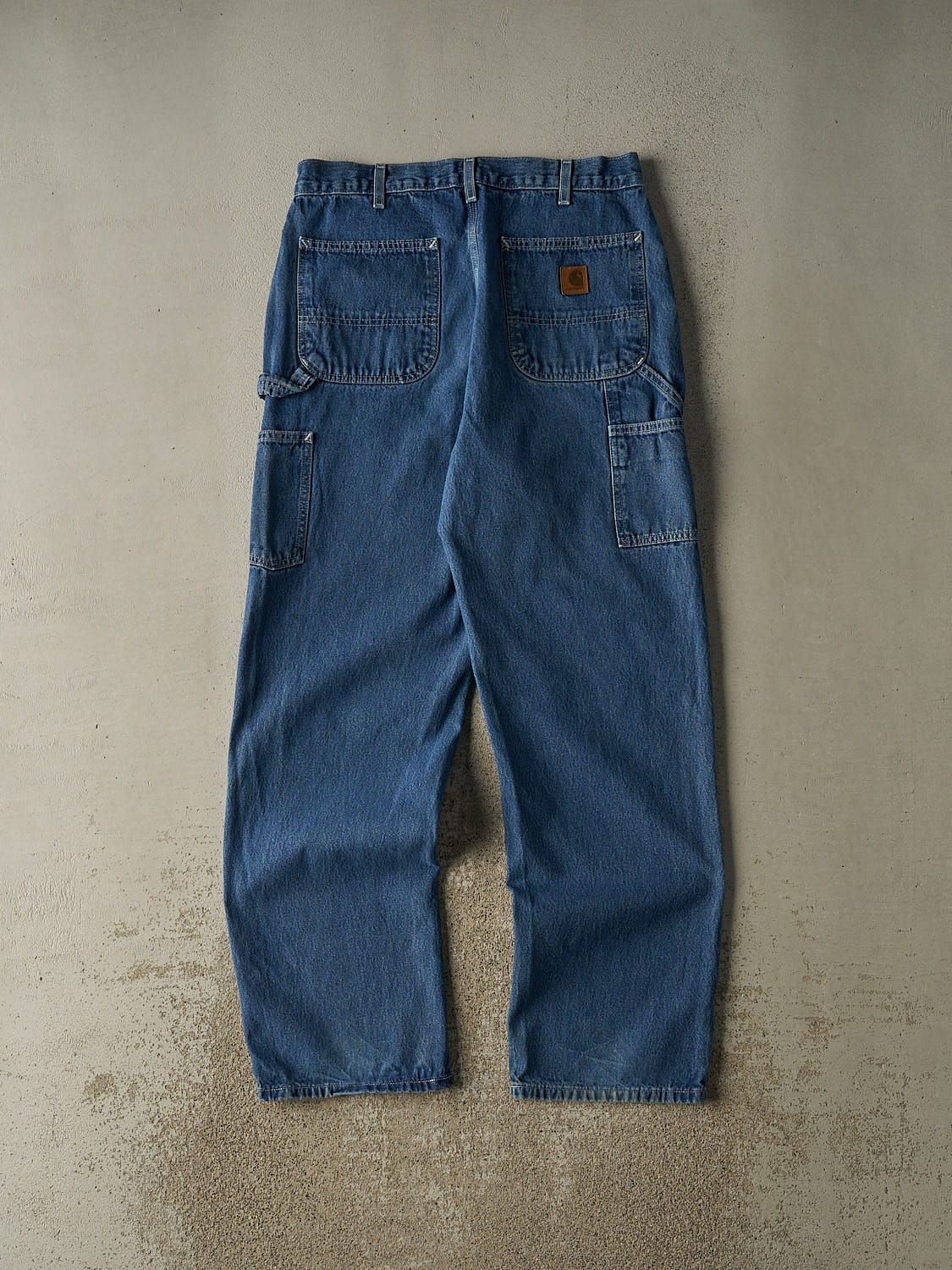 Vintage 90s Mid Wash Carhartt Carpenter Jeans (33x33)
