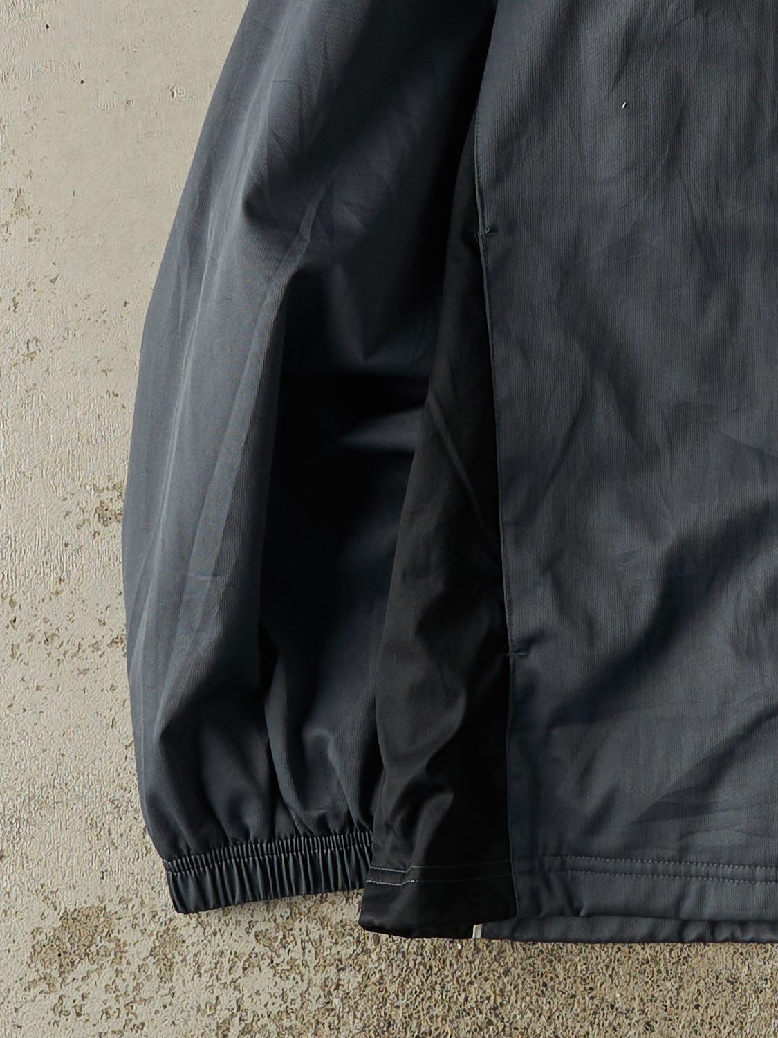Vintage Y2K Charcoal Grey Reebok Windbreaker Jacket (XXL)