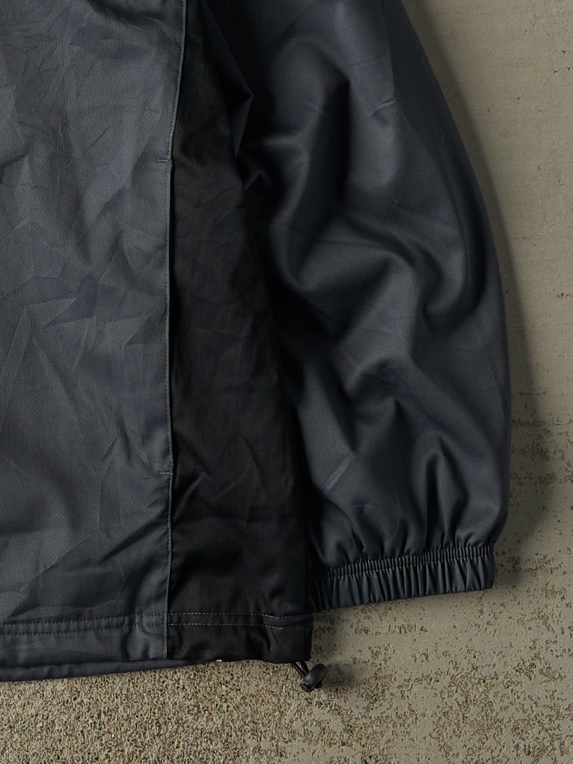 Vintage Y2K Charcoal Grey Reebok Windbreaker Jacket (XXL)