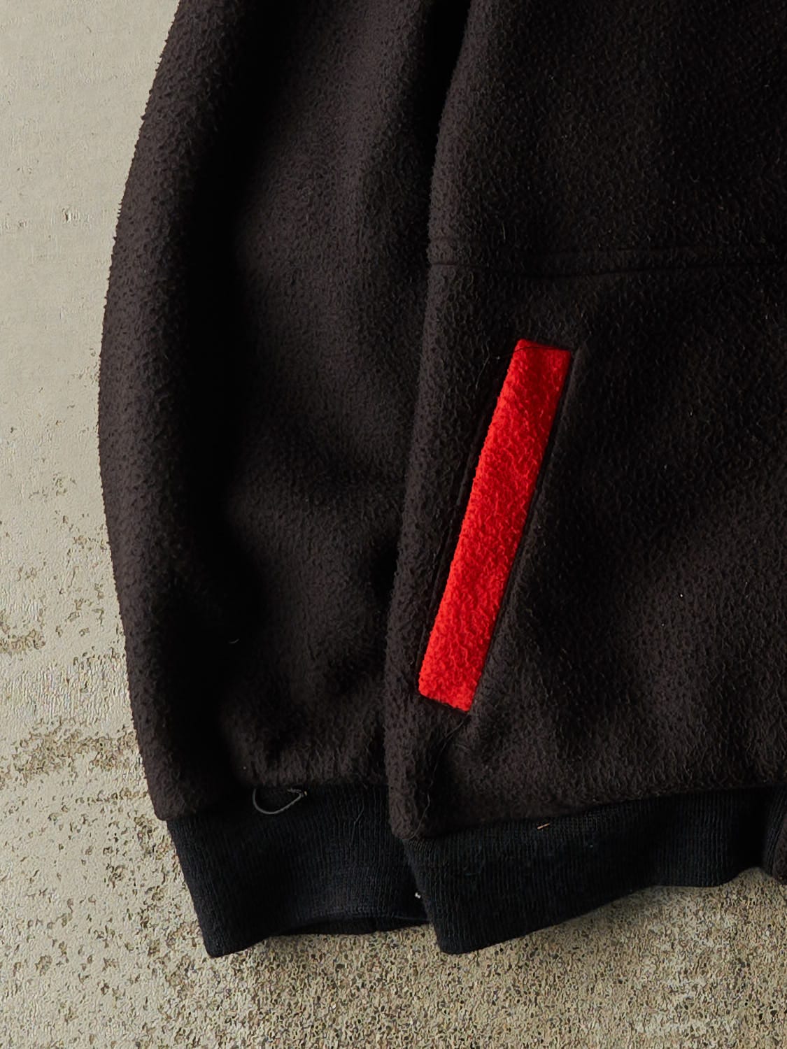 Vintage 90s Black Pontiac Embroidered Fleece Jacket (M/L)