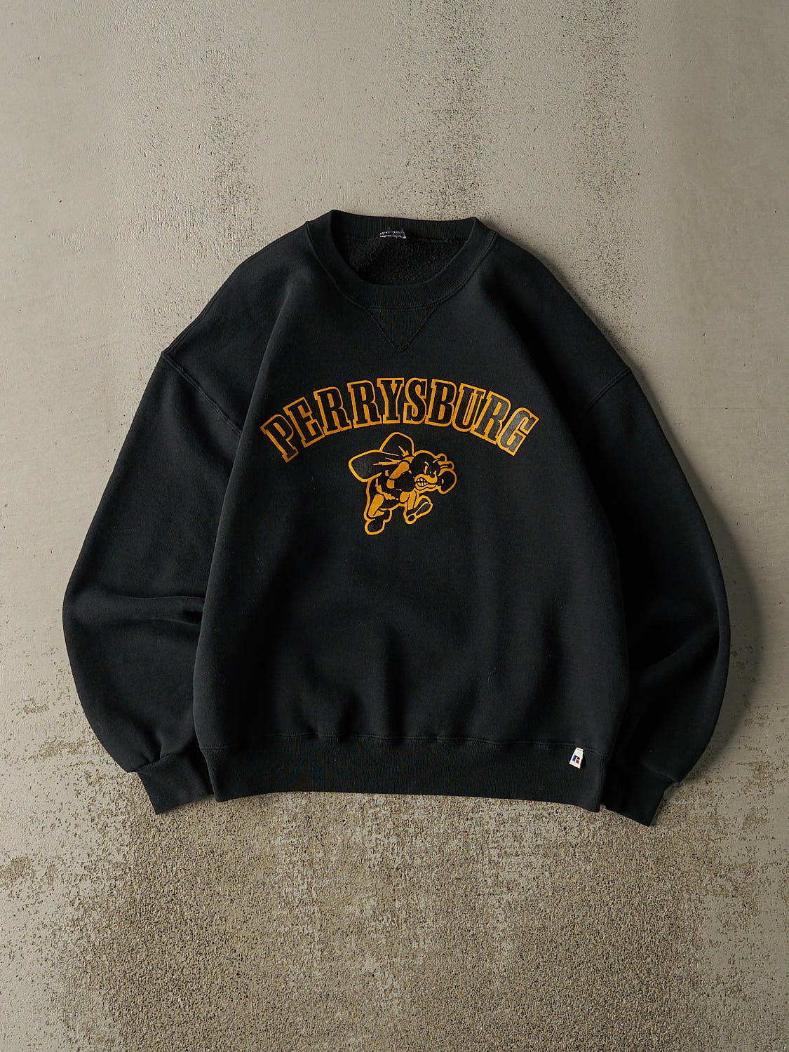 Vintage Y2K Black Russell Athletic Perrysburg Crewneck (M)