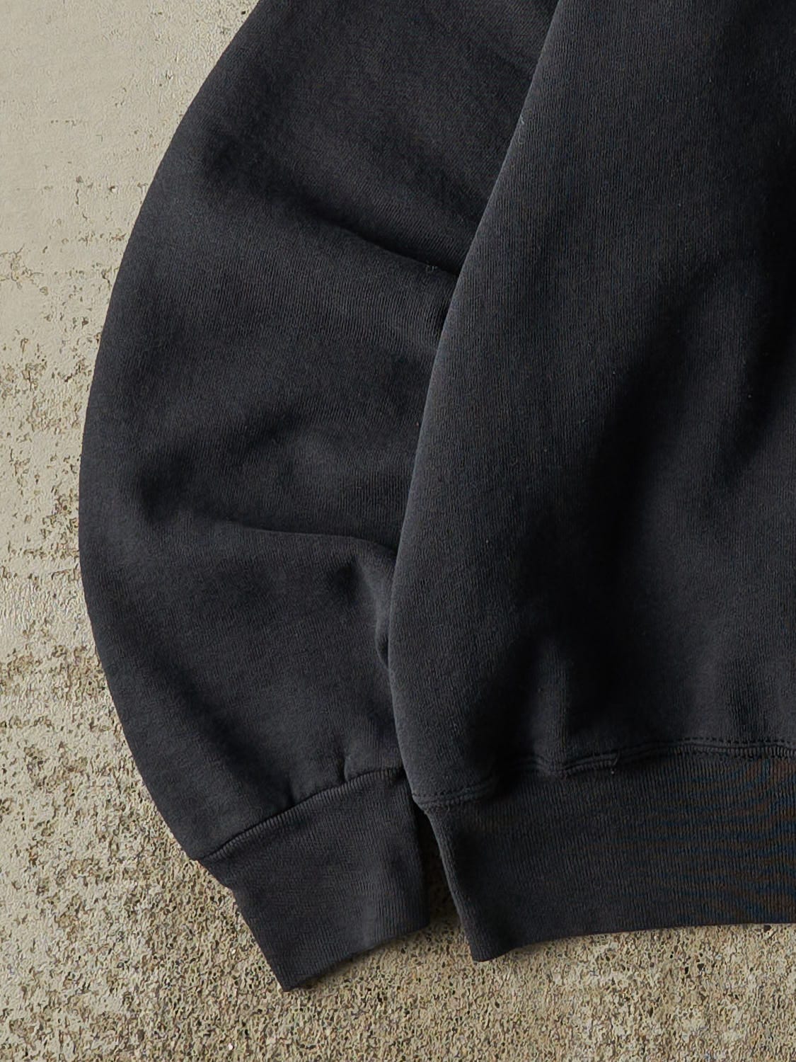 Vintage 80s Faded Black Blank Crewneck (M)