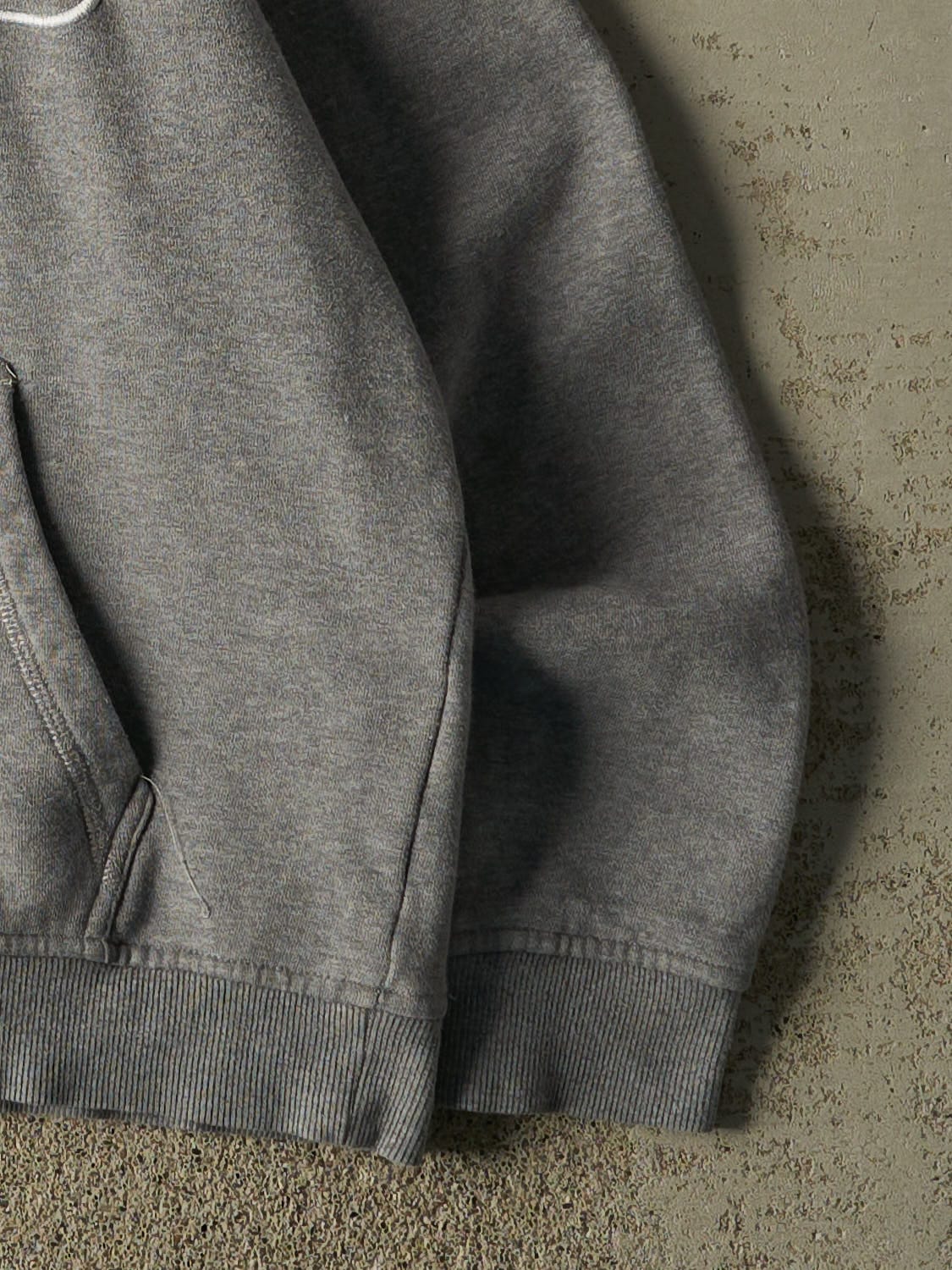 Vintage 90s Grey Fila Embroidered Hoodie (XS/S)