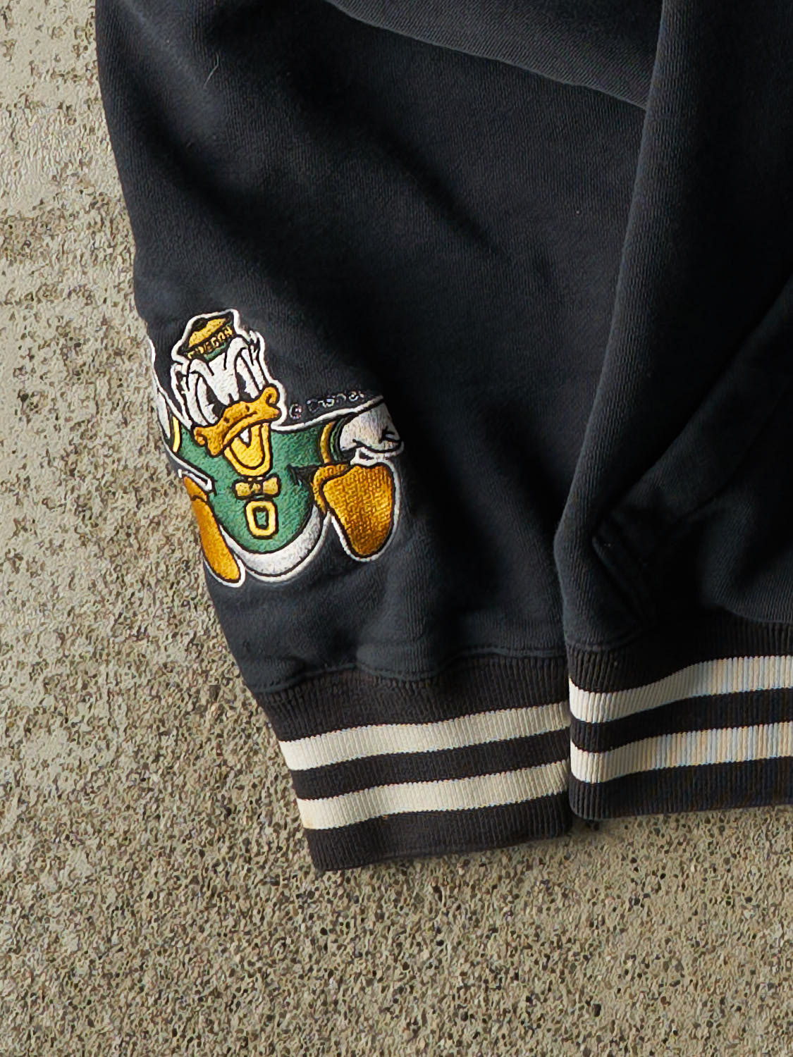 Vintage Y2K Navy Blue Champion University of Oregon Zip Up Sweater (XS)