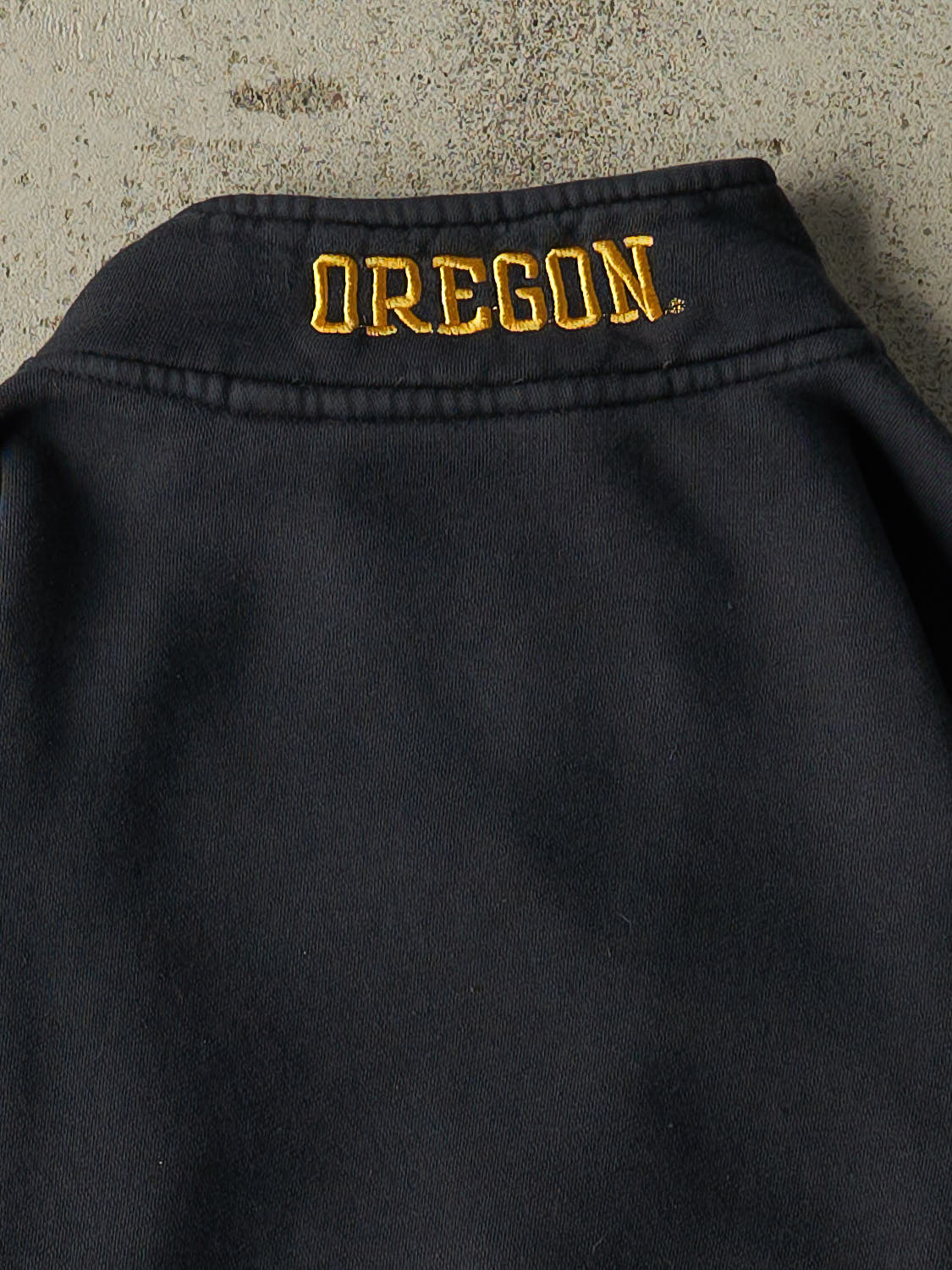 Vintage Y2K Navy Blue Champion University of Oregon Zip Up Sweater (XS)