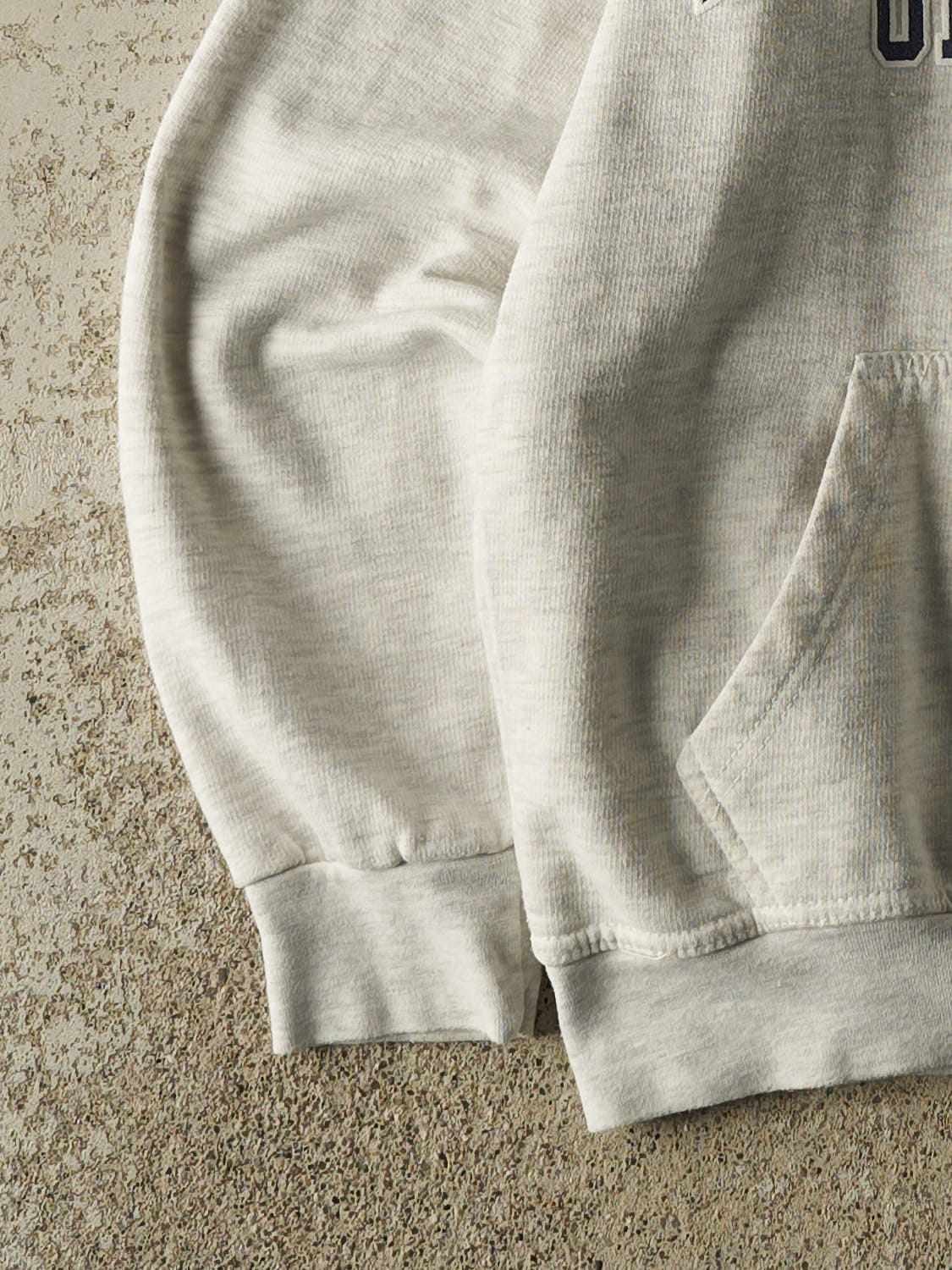 Vintage Y2K Heather Grey Leeds University Hoodie (XXS/XS)