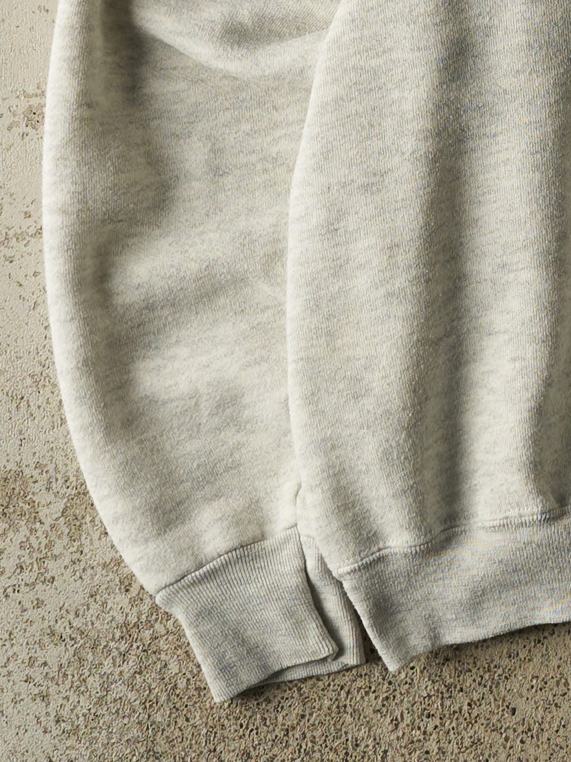Vintage 80s Heather Grey Polo Club Logo Crewneck (M/L)