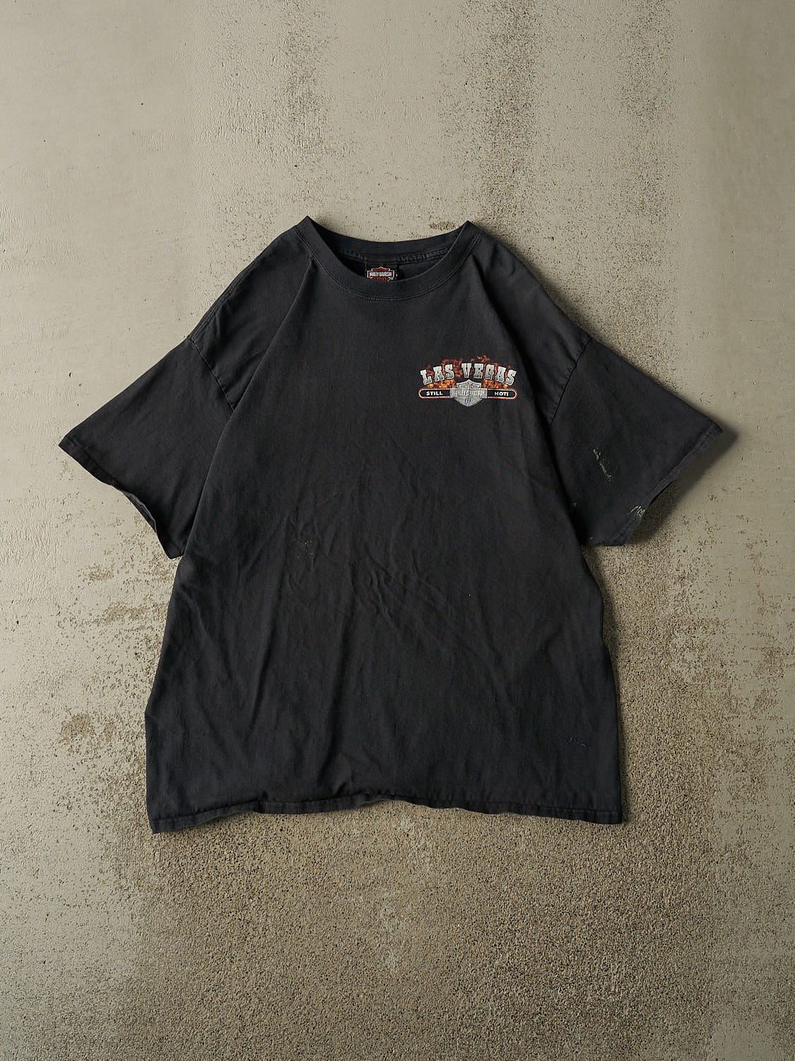 Vintage 03' Faded Black Harley Davidson Las Vegas Tee (L)