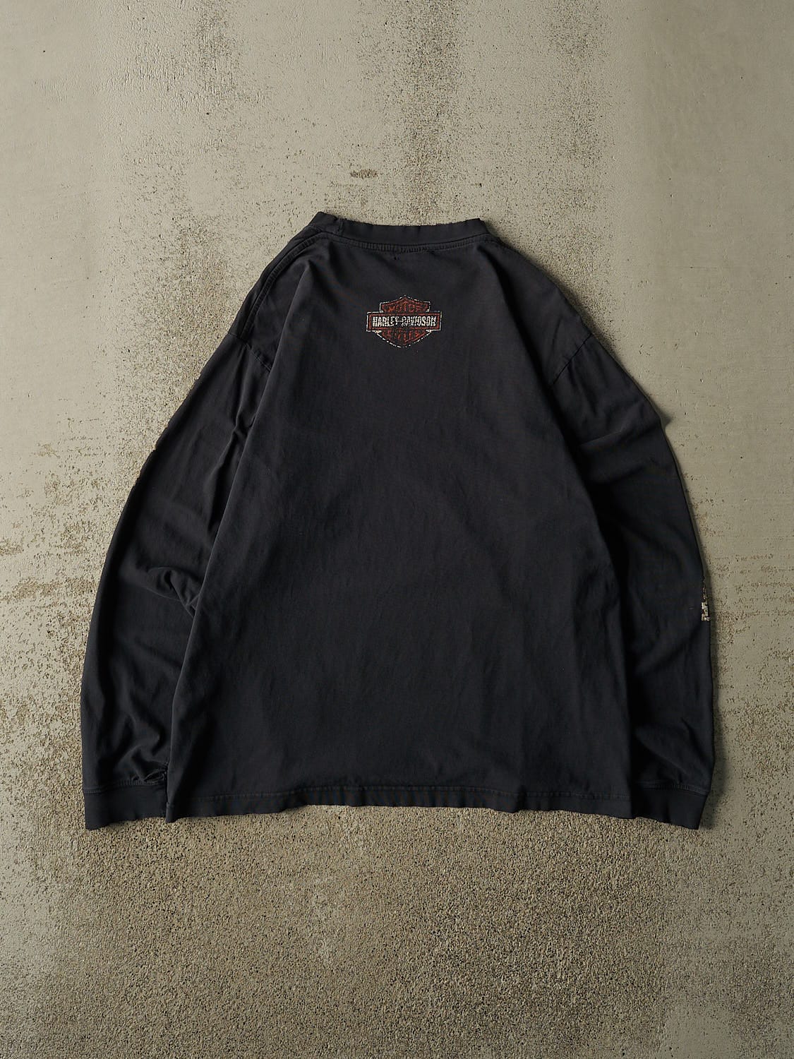 Vintage 90s Faded Black Harley Davidson Long Sleeve (M/L)