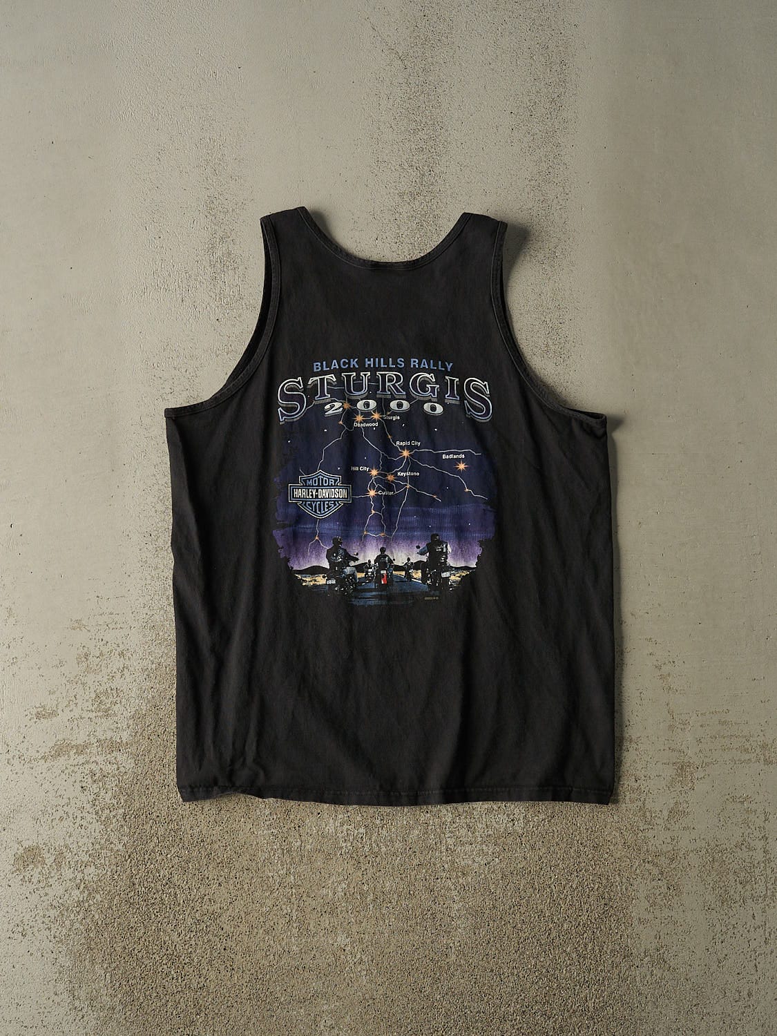 Vintage 00' Black Harley Davidson Sturgis Tank (L/XL)