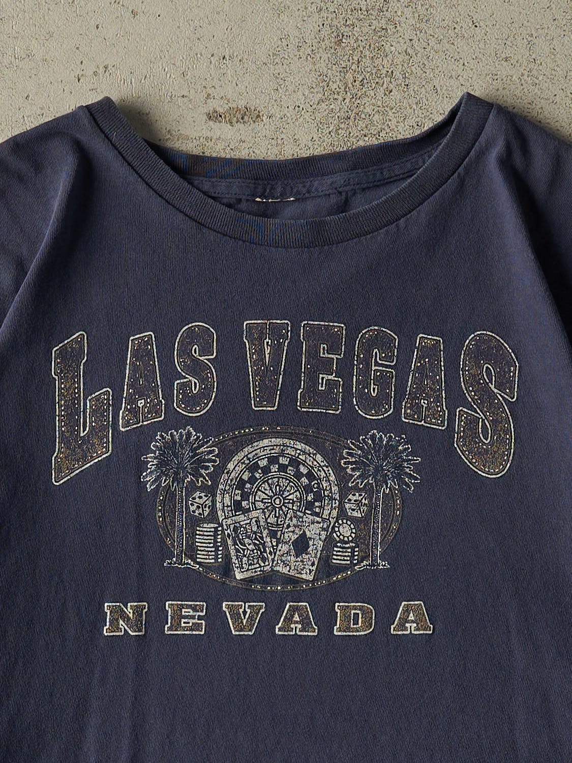 Vintage 90s Faded Navy Las Vegas Tee (XL)