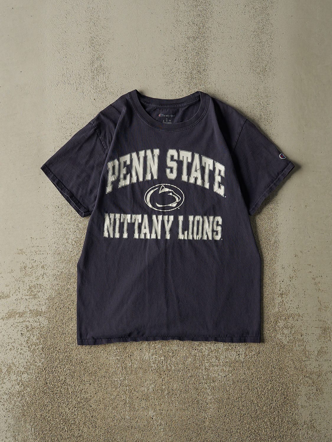 Vintage Y2K Navy Blue Penn State University Nittany Lions Tee (S/M)