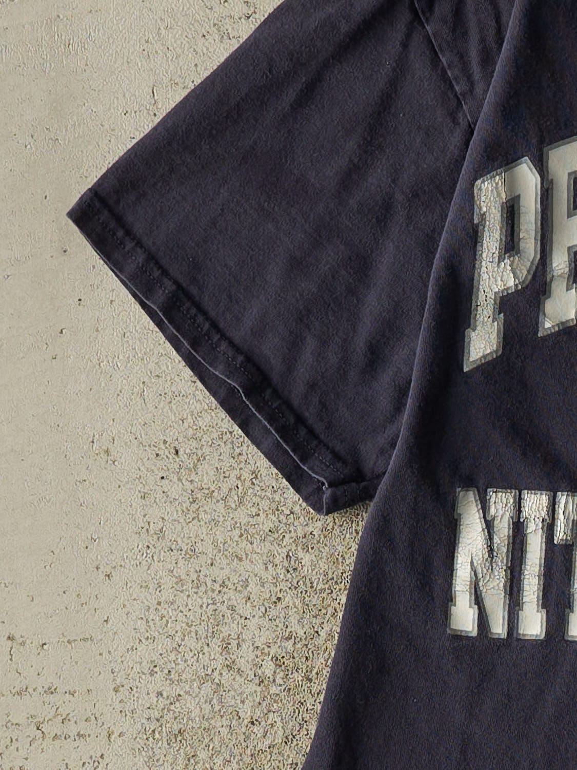 Vintage Y2K Navy Blue Penn State University Nittany Lions Tee (S/M)