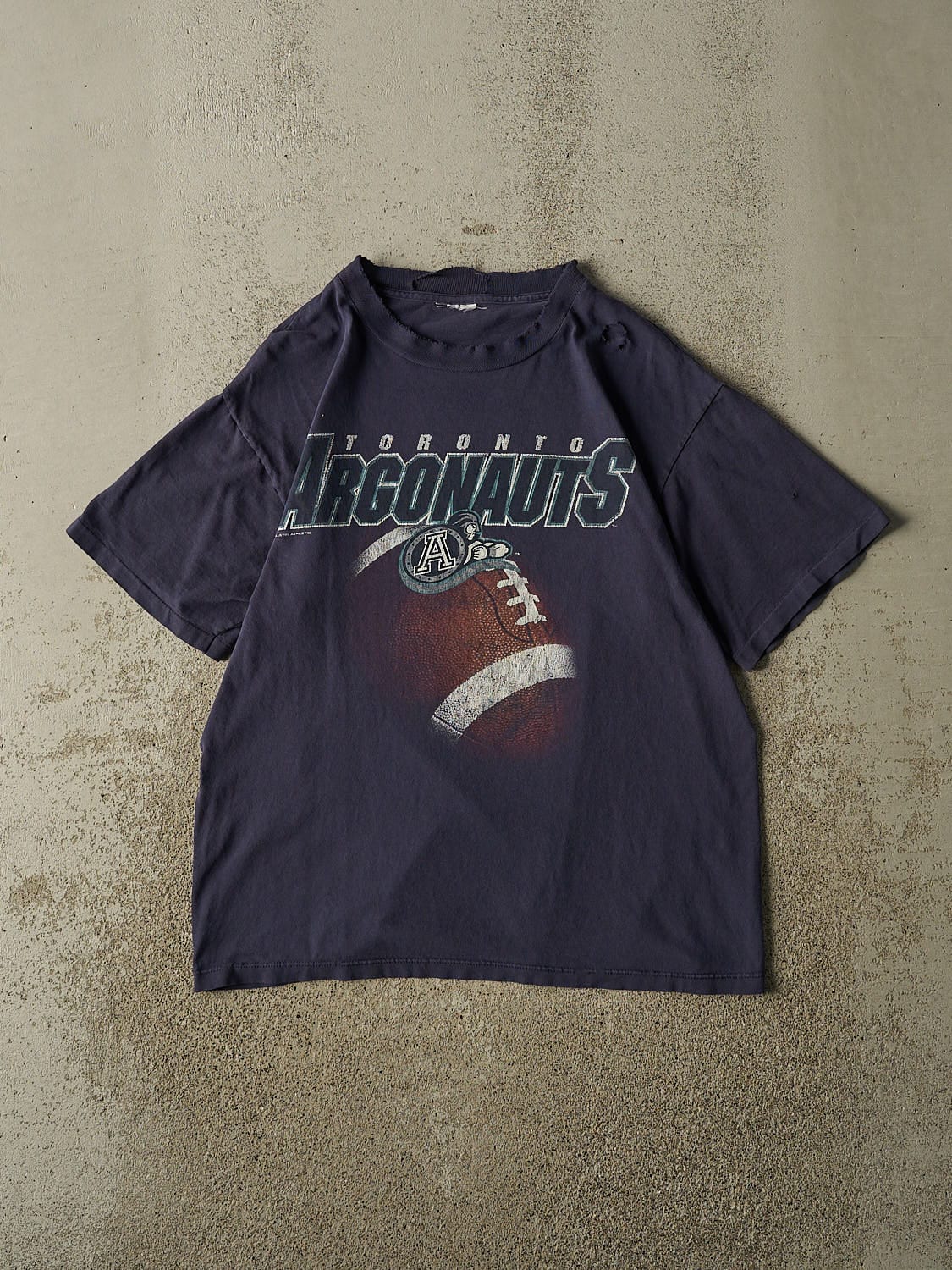Vintage 90s Navy Blue Toronto Argonauts Tee (M)