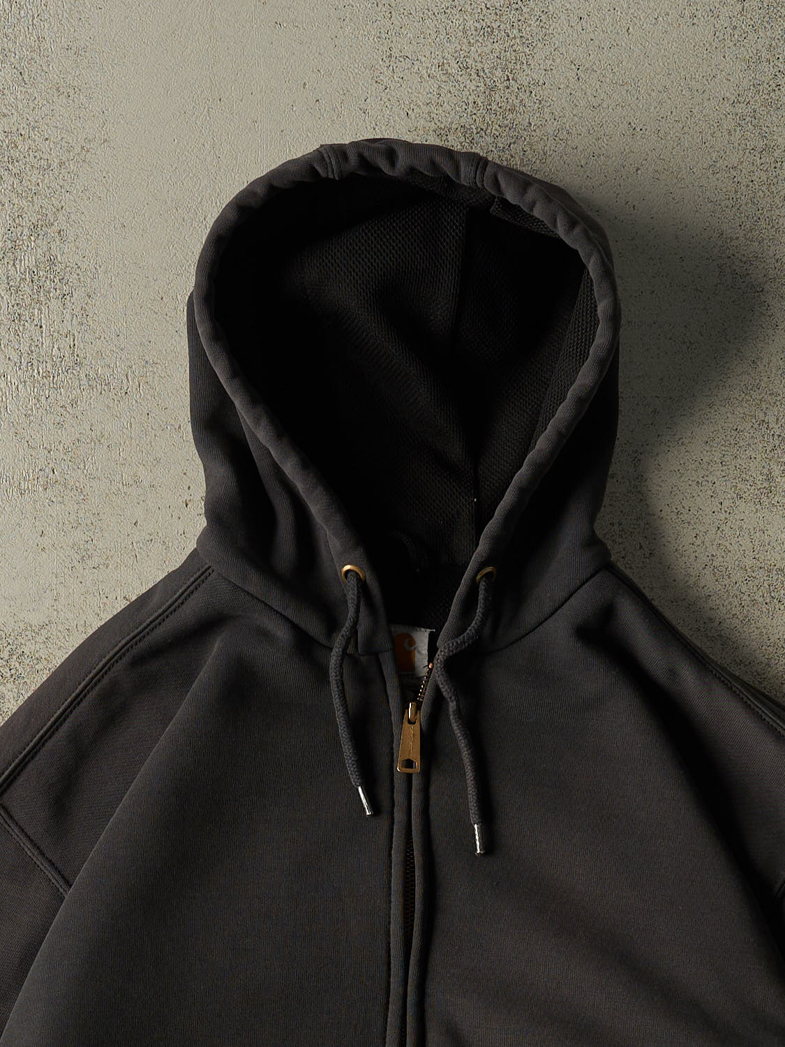 Vintage 90s Charcoal Grey Carhartt Heavyweight Zip Up Hoodie (XL/XXL)