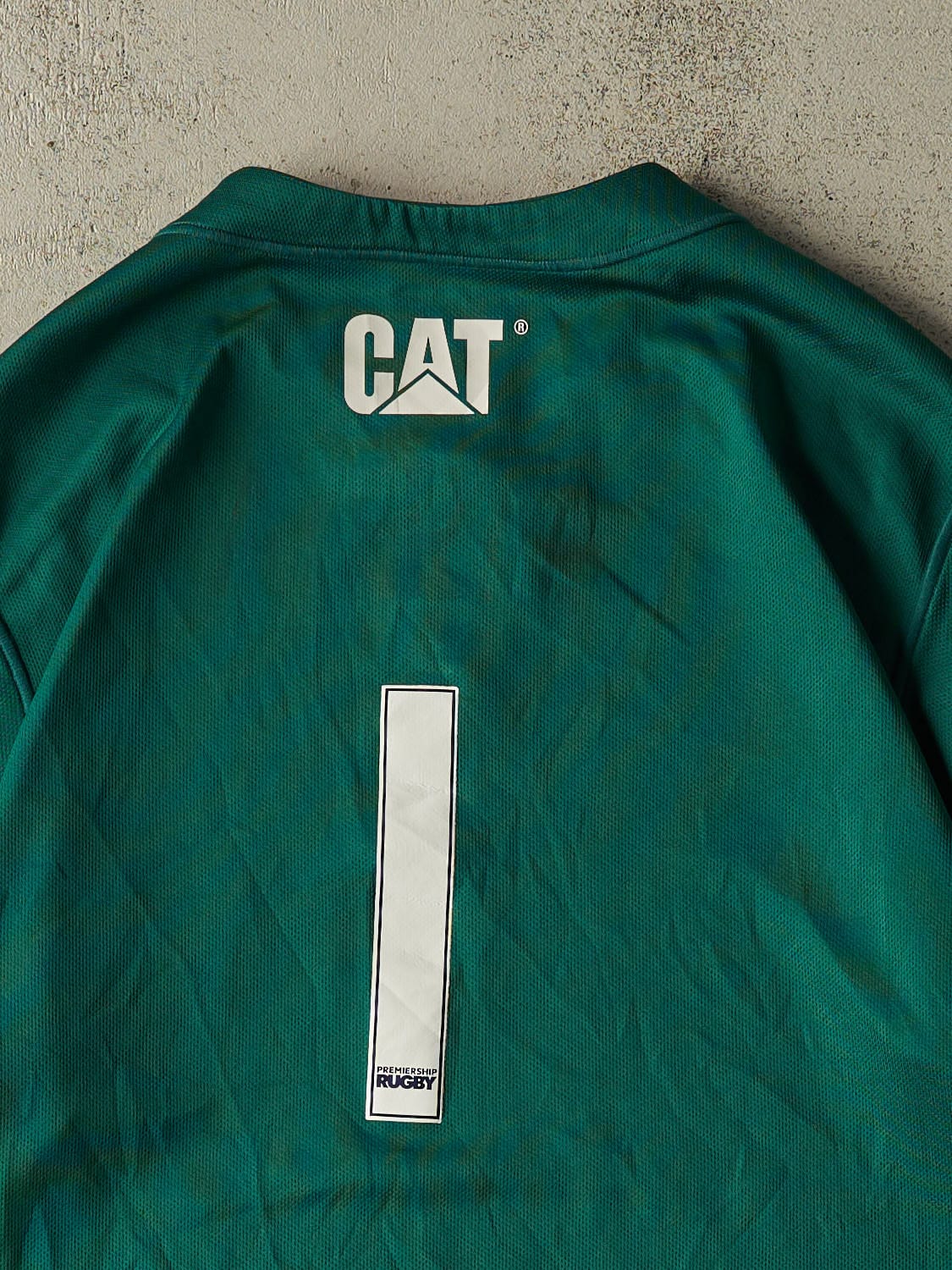 Vintage Y2K Green Leicester Tigers Rugby Jersey (XL/XXL)