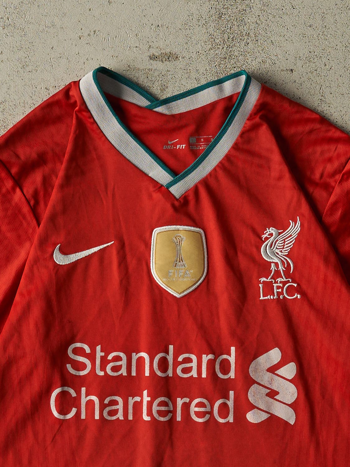 Vintage Y2K Red Nike Liverpool FC Jersey (S/M)