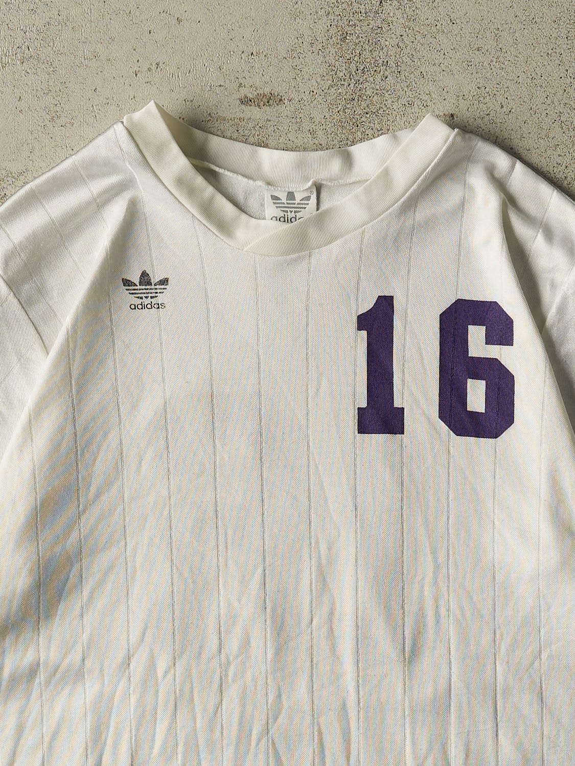 Vintage 90s White Adidas Soccer Jersey (L)
