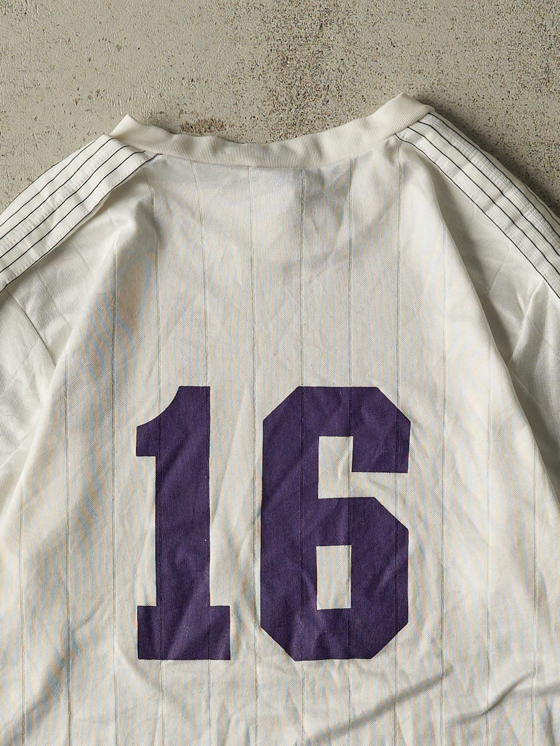 Vintage 90s White Adidas Soccer Jersey (L)