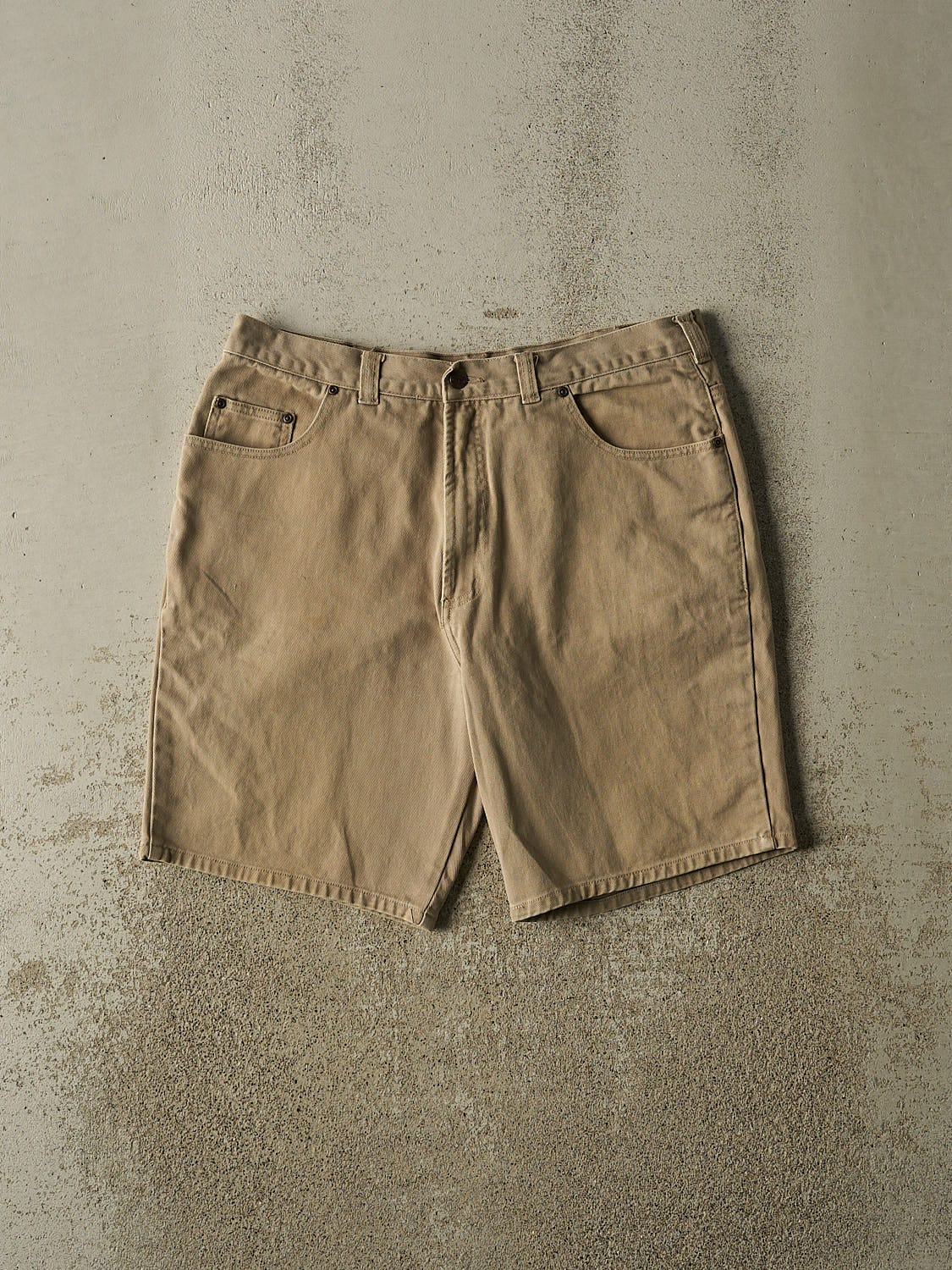 Vintage 90s Beige Route 66 Shorts (35x9)