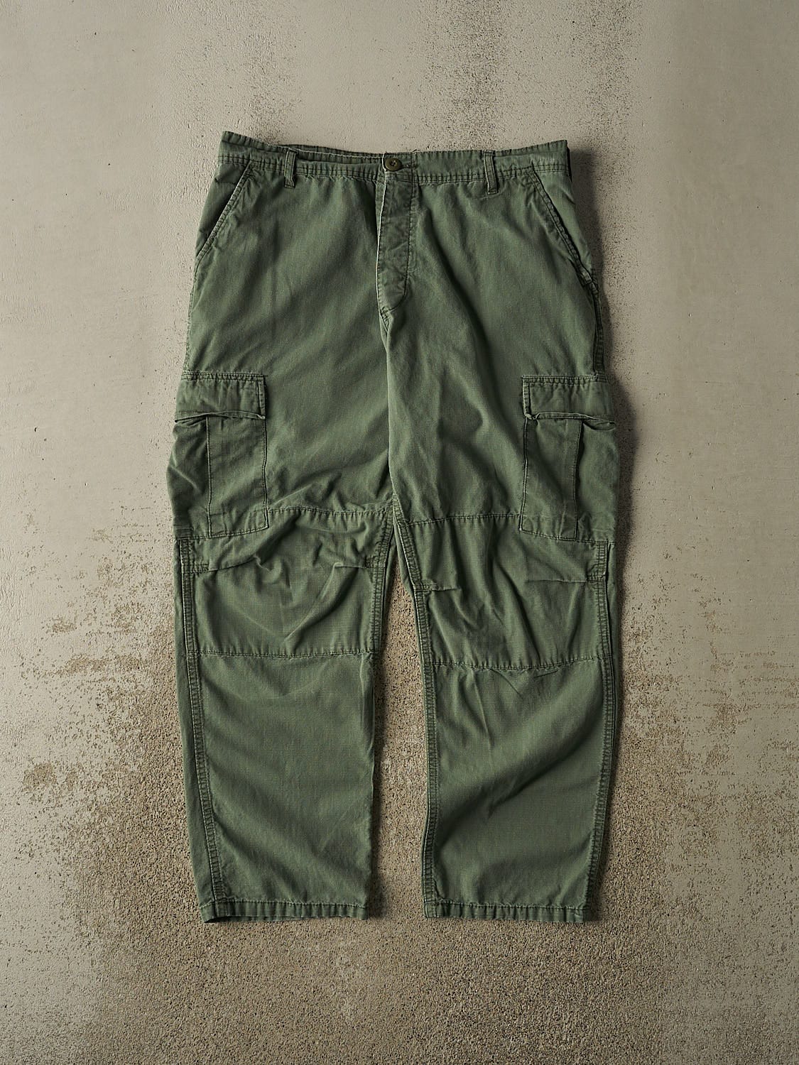Vintage 90s Green Cargo Military Pants (34x29)