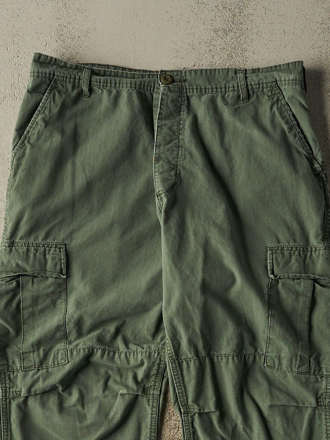 Vintage 90s Green Cargo Military Pants (34x29)