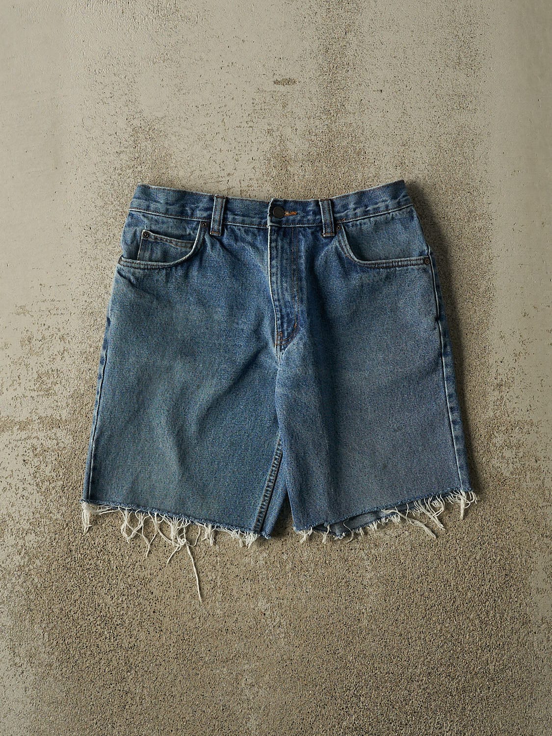 Vintage Y2K Dark Wash Dakota Cut Off Jean Shorts (31x8.5)