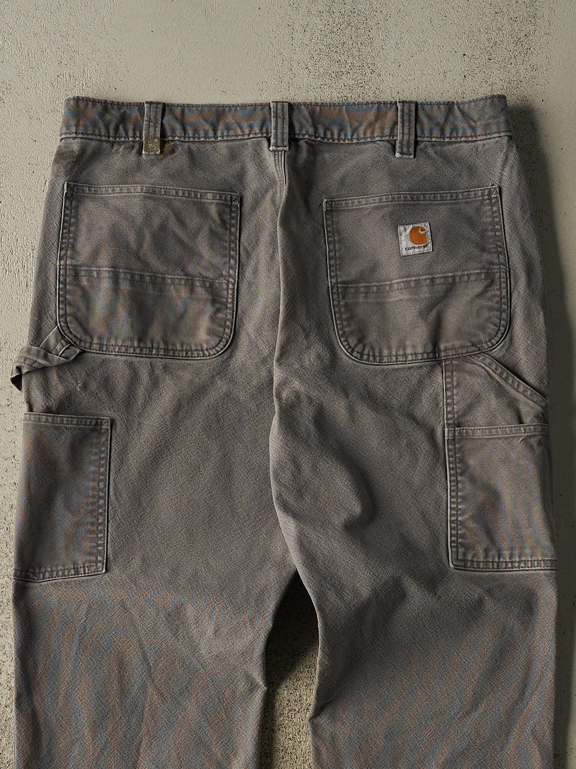 Vintage Y2K Grey Carhartt Carpenter Work Pants (35x30)