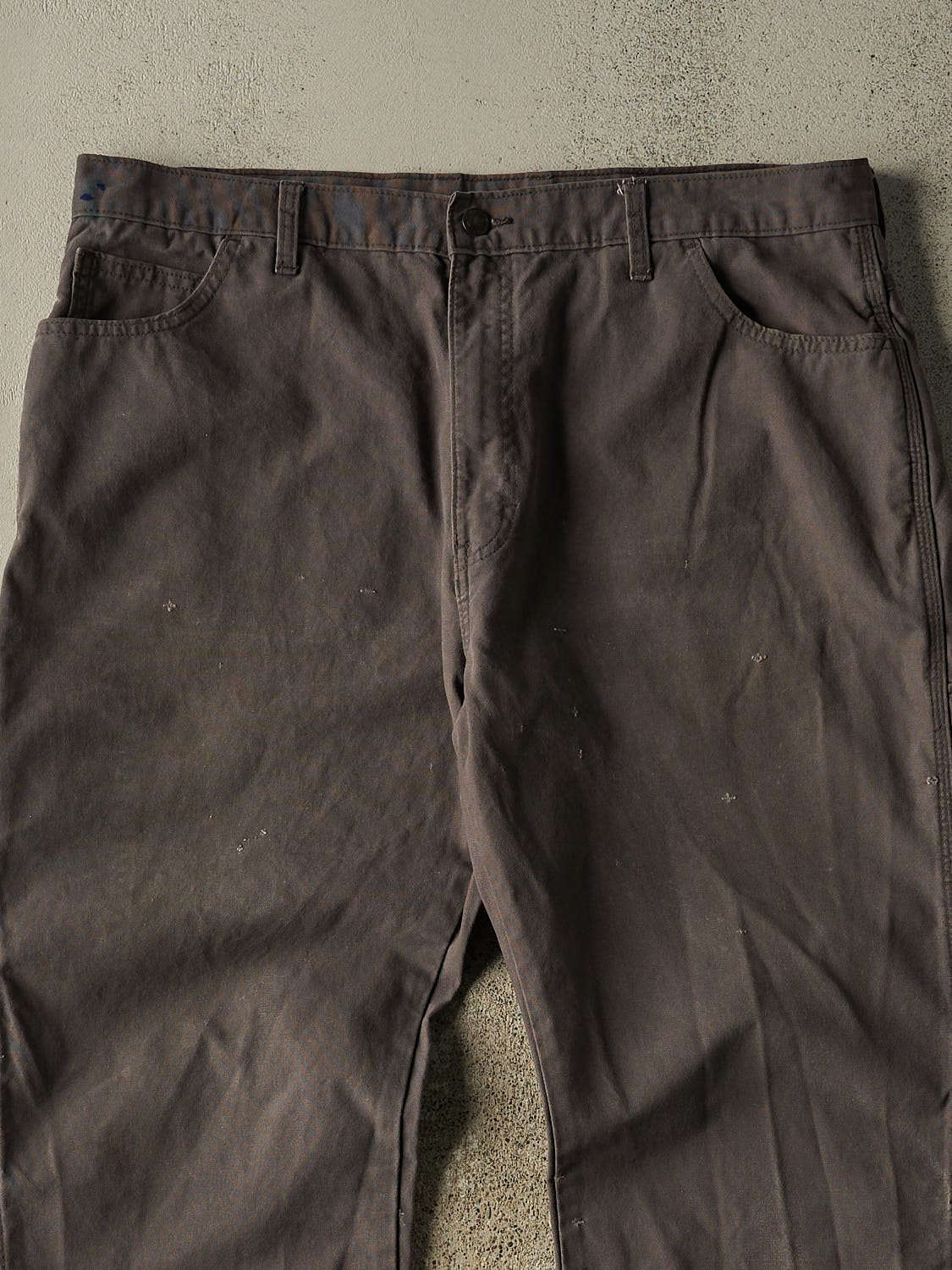 Vintage Y2K Charcoal Grey Dickies Carpenter Work Pants (38x30)